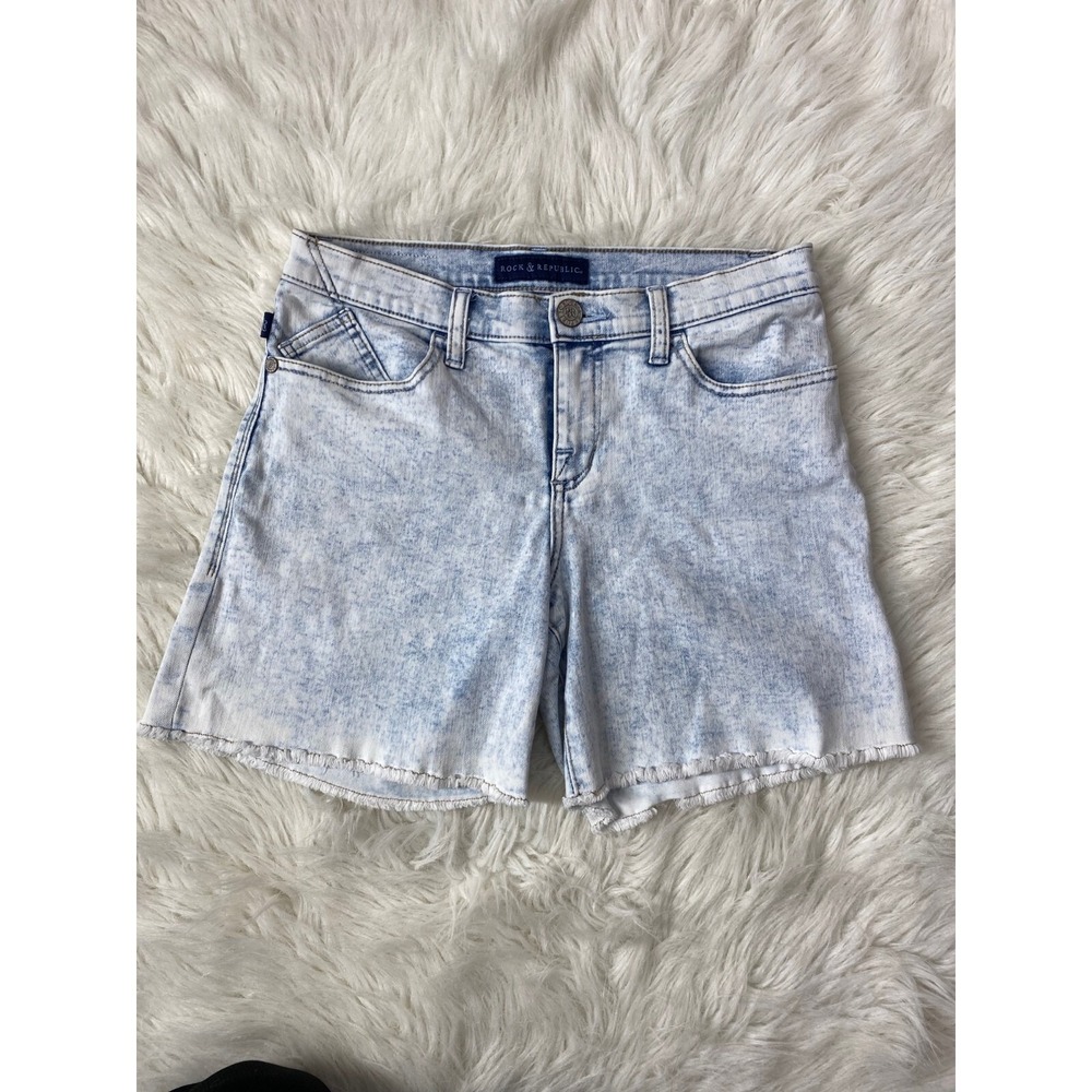 Rock & Republic Raw hem Cut Off Jean‎ Shorts 8